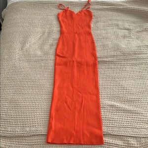 H&M Orange bodycon Dress
